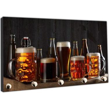 Imagem de Porta Chaves Cerveja Bebidas Bar Organizador Chaveiro Decorar Gourmet 