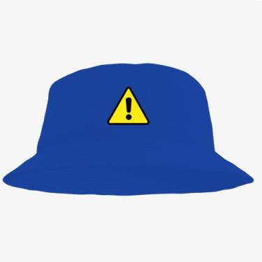 Imagem de Boné Chapéu Bucket Hat Estampado Aviso - MP Moda Masculina, Único, Azu