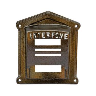 Imagem de Protetor Interfone Caixa Alumínio Fundido N02 Ouro Craqueado - Ouro Mi