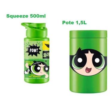 Imagem de Kit Pote1,5L Lancheira+ Squeeze 500ml Escola Passeio Piquenique Infant