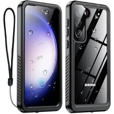 Imagem de Justcool Capa para Samsung Galaxy S23 Plus à prova d'água, protetor de tela integrado [4 m militar à prova de queda] [à prova de poeira] capa subaquática IP68 resistente à prova de choque para S23