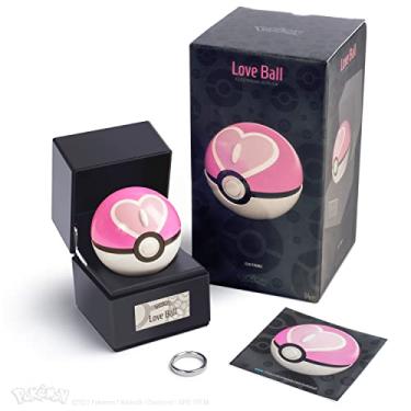 Imagem de The Wand Company Love Ball Authentic Replica - Realistic, Electronic, Die-Cast Poke Ball with Ball and Display Case Light Features Officially Licensed by Pokemon
