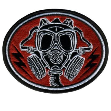 Imagem de Hot Leathers Patch de máscara de gás (12,7 cm de largura x 10,16 cm de altura)