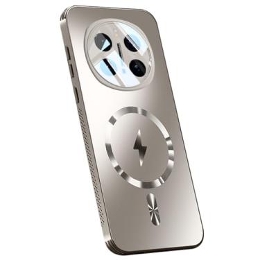 Imagem de POYUFRG Capa de proteção de lente para Honor Magic 7 Pro/7, capa fina para celular com tudo incluso para câmera fosca suporta sucção magnética de veículos, dourado, 7