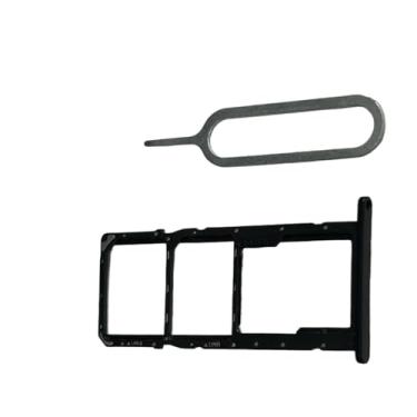 Imagem de zhxchzhi Bandeja de cartão SIM OEM Suporte de slot para cartão SD + pino compatível com Samsung Galaxy A06 A065F/DS A065M preto