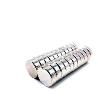 Imagem de Kit com 10 Ímãs de Neodímio Disco N35 15x5mm Super Forte 
