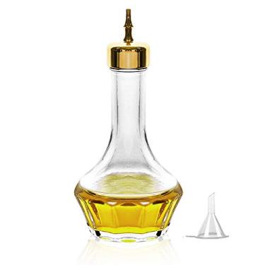 Imagem de Garrafa Bitters – Vidro de cristal sem chumbo com tampa de aço inoxidável de 50 ml Ferramenta de barra profissional para fazer coquetéis de artesanato e o Whiskey perfeito DSBT0001, Dourado
