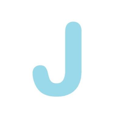 Imagem de Letras em EVA Alfabeto Azul Claro - 14cm - Extra Festas, J