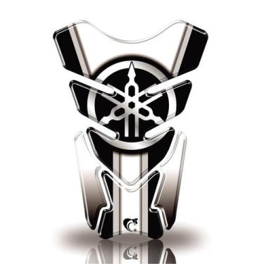 Imagem de Protetor De Tanque Adesivo Moto Yamaha Diapasão Branco - Cobra Motopar