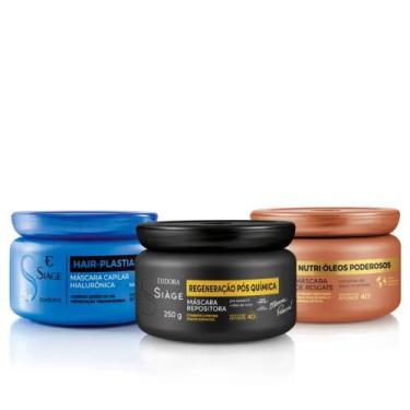 Imagem de Combo Siàge Cronograma Capilar para Cabelos com Química (3 itens) - Eu