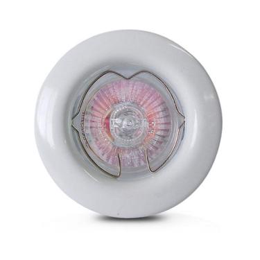 Imagem de Mini Spot Dicroica Fixo Aco Mr11 (Com Lampada 35w) - Home Line, Branca