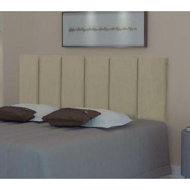 Imagem de Cabeceira Estofada Cama Box Solteiro 140 cm Dubai - Magazine L, Areia