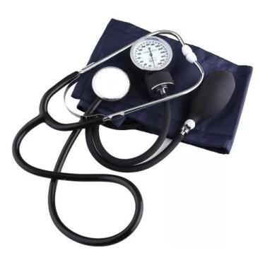 Imagem de Kit Estetoscópio e Esfigmomanometro Premium Medidor de Pressão Arteria