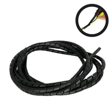 Imagem de Organizador Cabos Mesa Fios Informática Flexível 5 Metros - Sttark, 5 