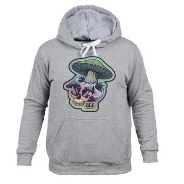 Imagem de Moletom 100% Algodão Quente Caveira Cogu - Surprass, Cinza, P