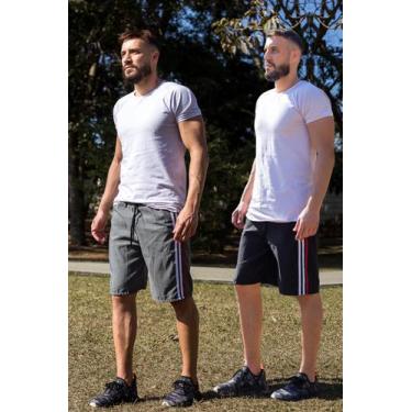 Imagem de Kit 2 Bermudas Treino Tactel lisa com Bolso Traseiro 381 - Ben20, G, P