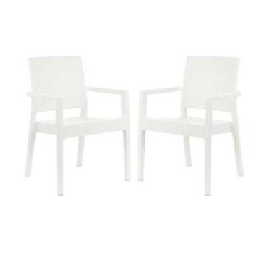Imagem de Kit Com 2 Poltronas Milano Vime Ratan Sintetico S jantar E Jardim - Ga