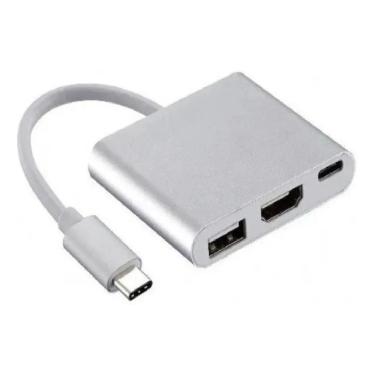Imagem de Adaptador Usb 3.1 Type C X Hdmi 4K Usb 3 Tipo C Para S9 S10