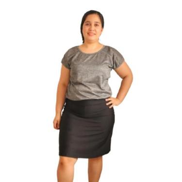 Imagem de Shorts Saia Fitness Plus size  do G1 ao G4 em suplex moda evangélica -