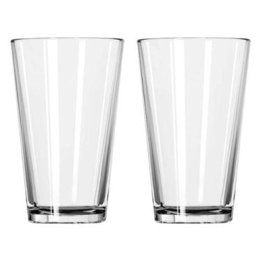 Imagem de Conjunto 2 Copos Vidro Redondo Luxo 240 ML Transparente Luxo - PRATICA