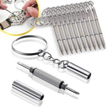 Imagem de Kit 50 Chaveiro Multifuncional 3 em 1 Mini Chave De Fenda Philips Sext