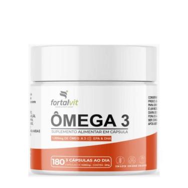 Imagem de Ômega 3 Fortalvit - EPA 540mg & DHA 360mg, 180 Cápsulas Longa Duração: