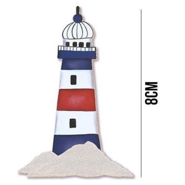 Imagem de Aplique de MDF e Papel - Farol APM8 - 208 - Litoarte