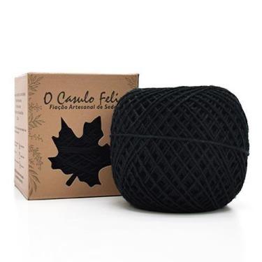 Imagem de Fio Seda Ingá Blend 100g - Casulo Feliz - O Casulo Feliz, PRETO