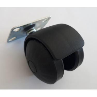 Imagem de Rodizio giratório para móveis roda de nylon placa 30x45 s40 c mf até 3