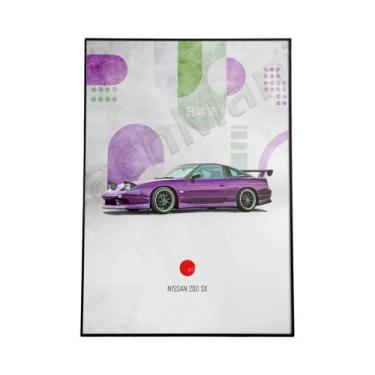 Imagem de Nissan Skyline GT-R R34 JDM Supercar Pôster De Parede Para Impressão M