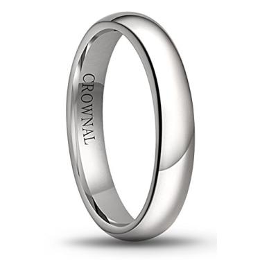 Imagem de Anel de casamento unissex de 1 mm, 2 mm, 3 mm, 4 mm, 5 mm, 6 mm, 7 mm, 8 mm, branco de tungstênio, ouro amarelo/ouro rosa/preto, polido, confortável, tamanho 3 a 17