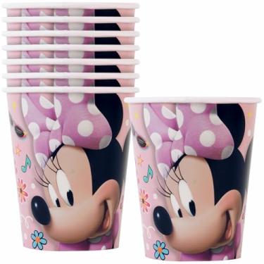 Imagem de Unique Disney Minnie Mouse Disposable Paper Cups - 8 Pcs