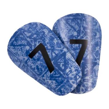 Imagem de Vaveren Mini caneleiras de futebol protetor de perna guardas de panturrilha leve para meninos meninas caneleiras portáteis de treinamento de futebol, 10cmx6cm