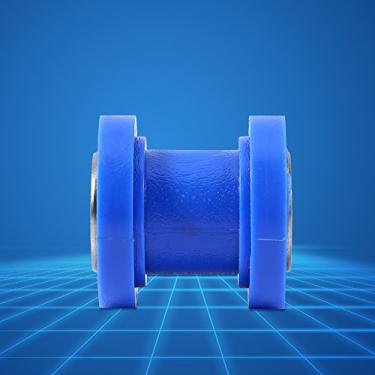 Imagem de Guia de Roda Tensor de Rolo de Corrente de 10 Mm Pit Dirt Mini Bike Moto Atv (Azul)