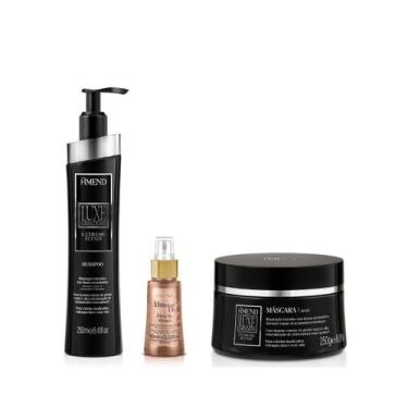 Imagem de Amend Luxe Creations Extreme Repair Sh 250ml + Masc 250ml + Millenar O
