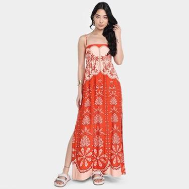 Imagem de Vestido Longo Farm Caetana Feminino-Feminino