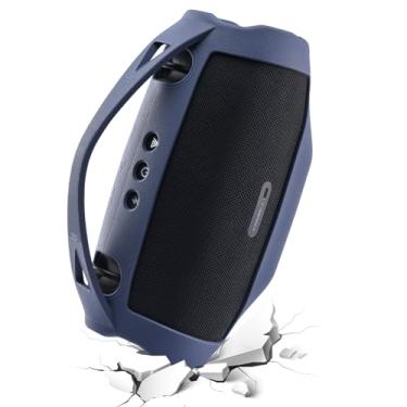 Imagem de Capa de silicone para JBL Xtreme 4 capa de alto-falante Bluetooth portátil capa espessa prevenção de colisão para Xtreme 4 capa de alto-falante ao ar livre viagem festa transporte (azul)