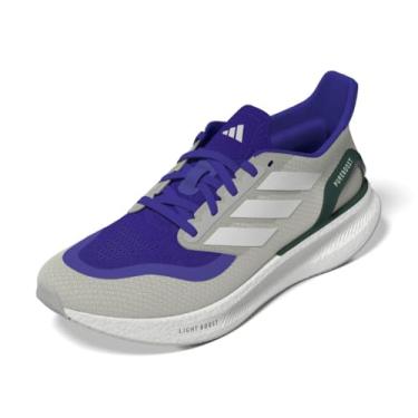 Imagem de adidas Tênis de corrida masculino Pureboost 5, Azul lúcido, branco/verde universitário, 35