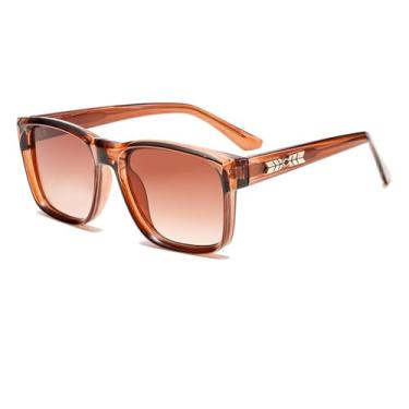 Imagem de HCPIHF Óculos de sol femininos retrô protetor solar óculos de sol masculino gradiente UV400, 6, tamanho único