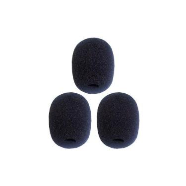 Imagem de Kit 3 Protetor Vento Microfone Sb-01 Espuma Universal Utilizado Todos 