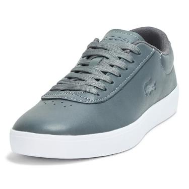 Imagem de Lacoste Tênis masculino Baseshot Evo, Cinza escuro e branco, 41