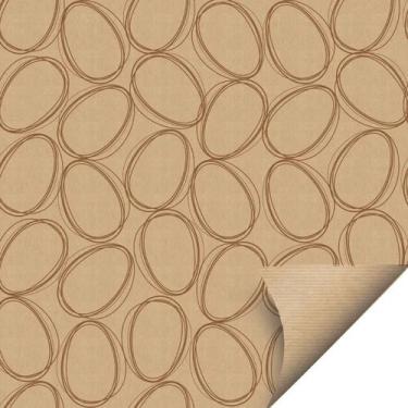 Imagem de Folha para Ovos de Páscoa Papel Kraft Tonal Marrom e Pardo 69x89cm - 1
