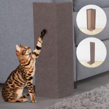 Imagem de Arranhador para Gato Protetor de Braço Sofá Resistente Bege 4 Pç - Cha