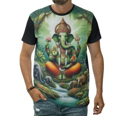 Imagem de Camiseta Ganesha Divindade Hinduísmo Elefante Lenda Shiva - Darkwood, 