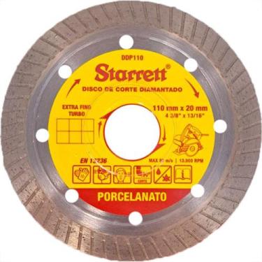 Imagem de Disco Diamantado Starrett Turbo Porcelanato - Fino 1,2Mm - 110Mm X 20M
