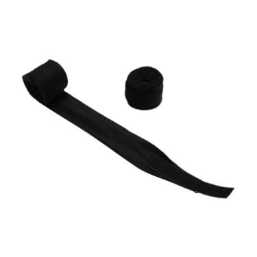 Imagem de UGPLM 2pcs boxe envoltórios manuais Protetor de suporte de pulso para adultos luvas internas de boxe de boxe para treino karate ginástica home Taekwondo MMA, 5m Preto