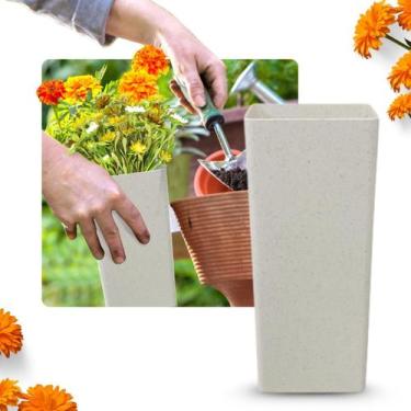 Imagem de Vaso Jarro Decorativo Clássico - Plástico - Para Flores Artificiais - 