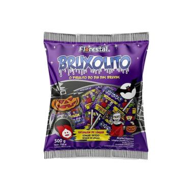 Imagem de Pirulito Tatuagem Bruxolito Dia das Bruxas Halloween 500g