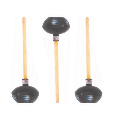 Imagem de Desentupidor De Vaso Sanitário Com Cabo 60Cm Kit 3