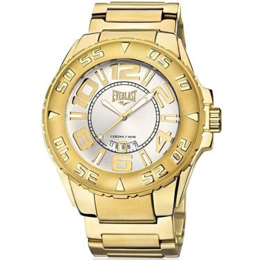 Imagem de Relógio Everlast Masculino Dourado Analógico - E628